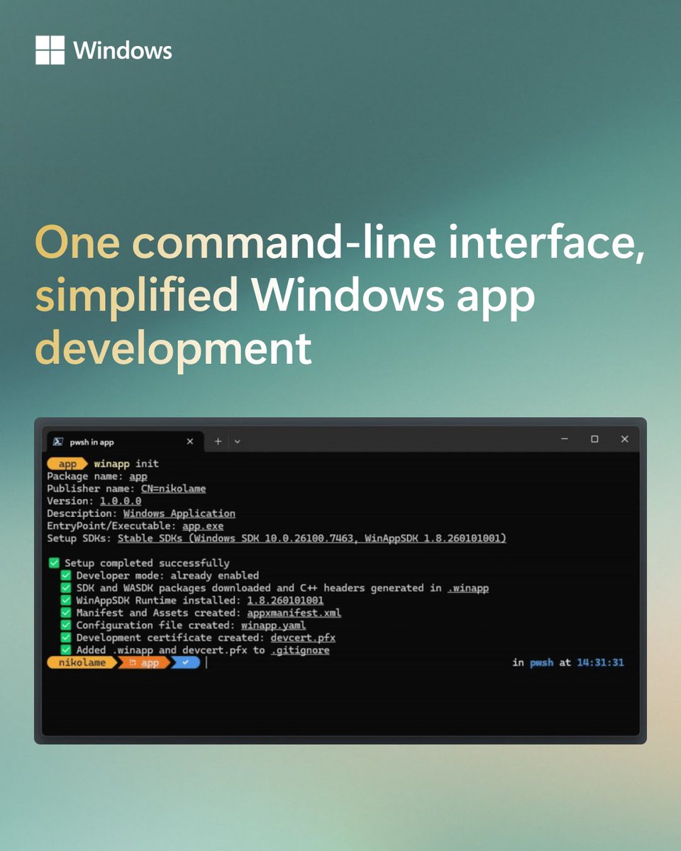 Microsoft Developer UK tweet media