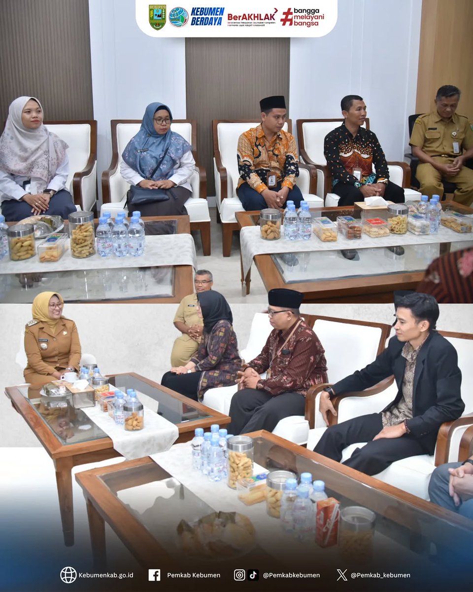 pemkab_kebumen's tweet image. Bupati Kebumen Lilis Nuryani menerima dua audiensi penting di Rumah Berdaya, Senin (06/04/2026). #pemkabkebumen #kebumenberdaya #audiensi #kpukebumen #pdmkebumen