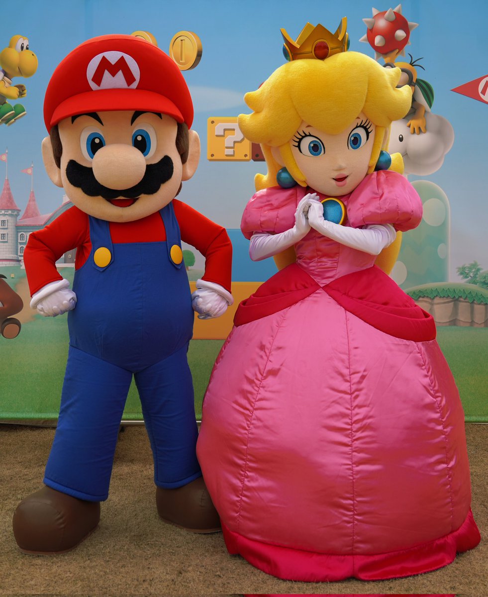 ﾂｰｼｮもﾜﾝｼｮも撮らせてもらえた、お二方💑 ピーチ姫がやっぱり気になっ