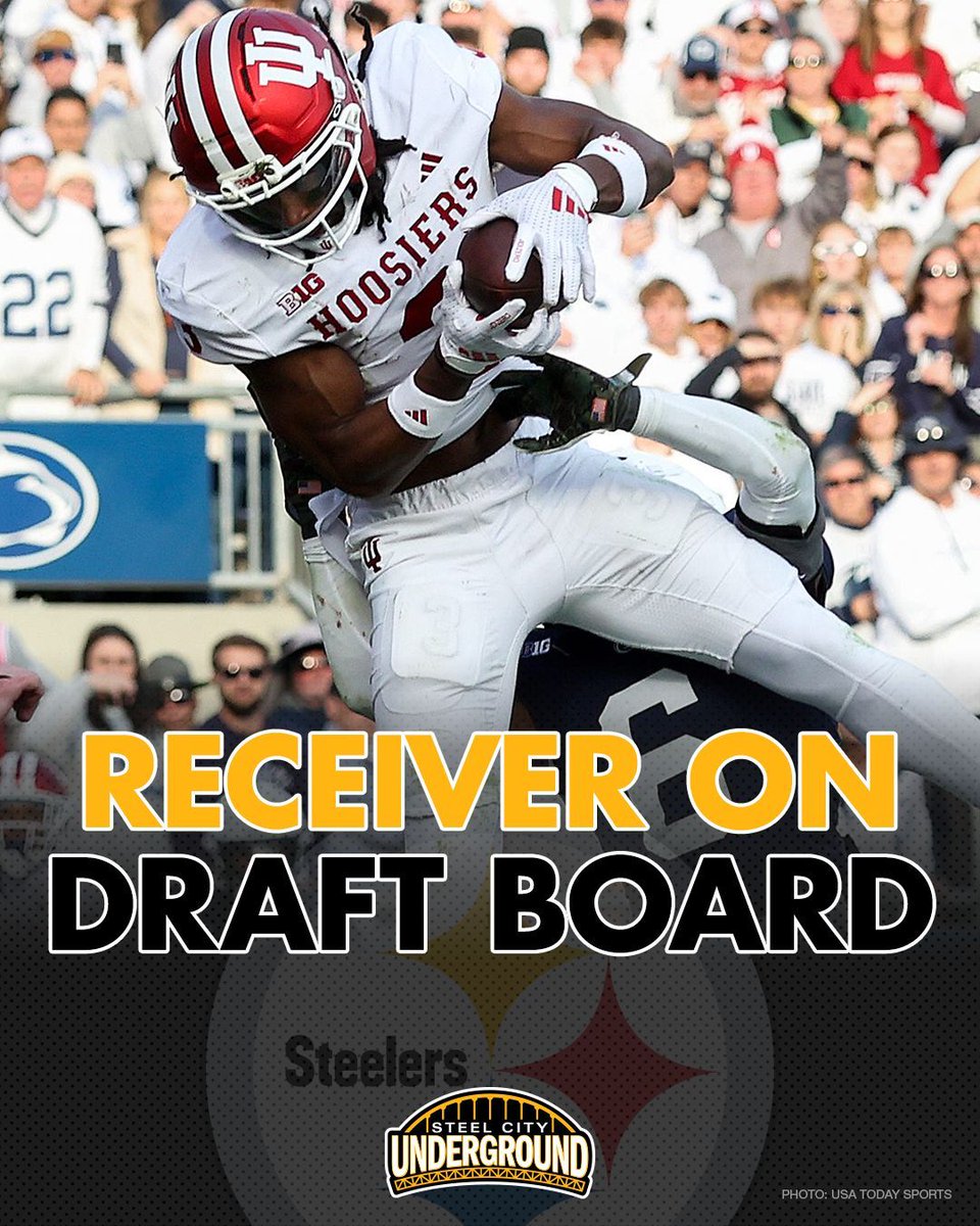 Tony Pauline, NFL Draft Analyst at Essentially Sports, says Indiana WR Omar Cooper Jr. is gaining traction as a potential WR4 in this class and could be in play for the Steelers at No. 21.

Cooper is building momentum among scouts and receiver coaches. He’s an athletic, natural