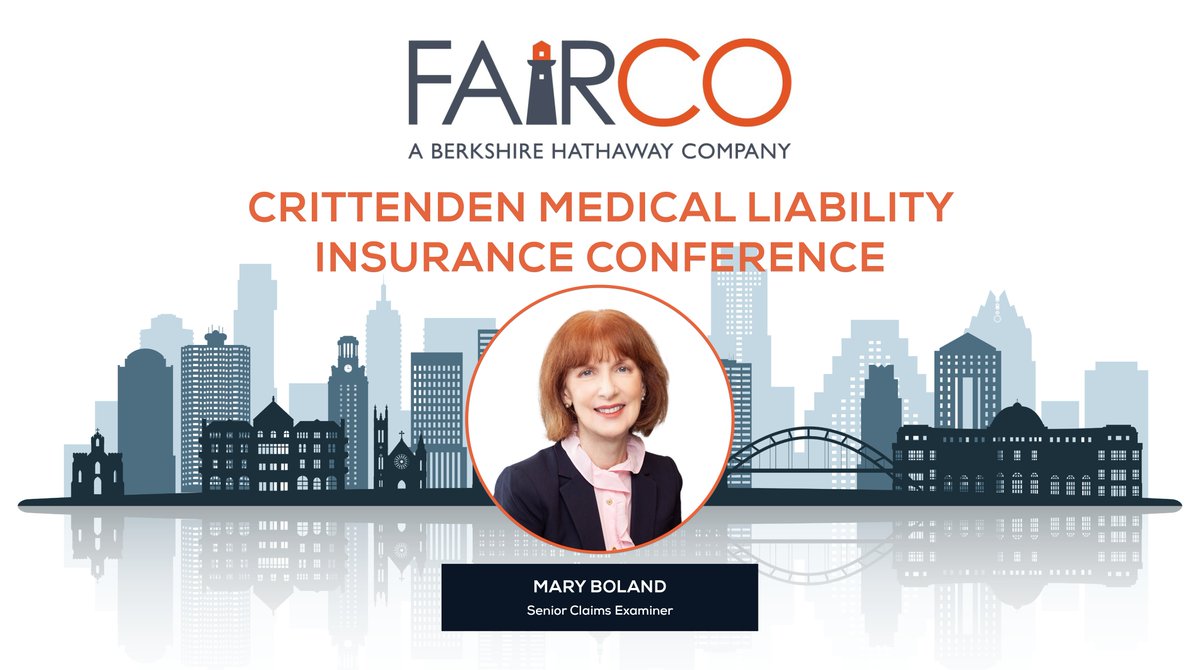 fairco's tweet photo. Mary Boland will be attending the Crittenden Medical Liability Insurance Conference in Savannah April 15-17. If you're attending and would like to connect, let us know! Learn more about the conference here: https://t.co/VG7Awq8JAb https://t.co/CroMc91S5h