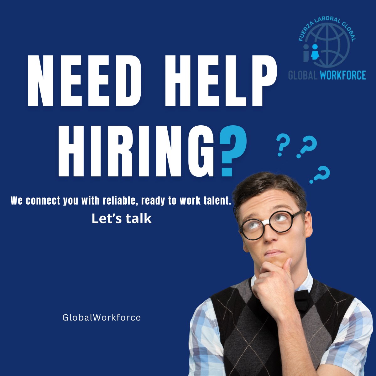 GlobalWorkLLC's tweet image. Need help hiring?

Finding reliable workers doesn’t have to be difficult.

Global Workforce connects businesses with dependable, ready-to-work talent.

Let’s talk.

#Hiring #WorkforceSolutions #BusinessGrowth