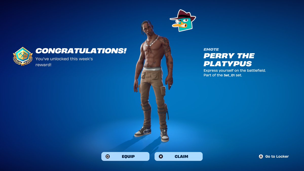 FORTNITE FREE PHINEAS AND FERB PERRY THE PLATYPUS EMOJI EMOTICON IS NOW AVAILABLE!

USE CODE ‘FNLK’ #ad