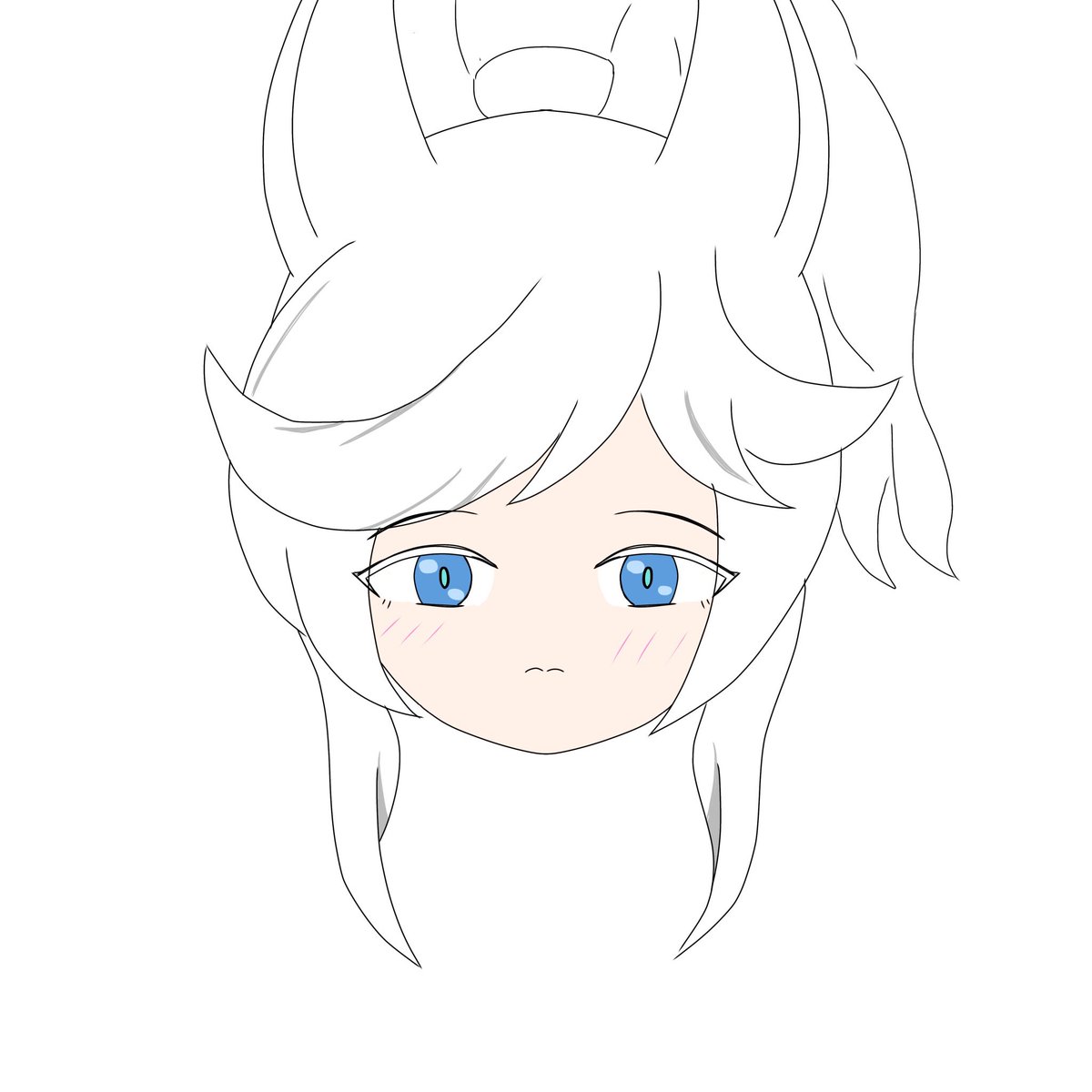 白ルナ
 #にゃんこ大戦争　#TheBattleCats