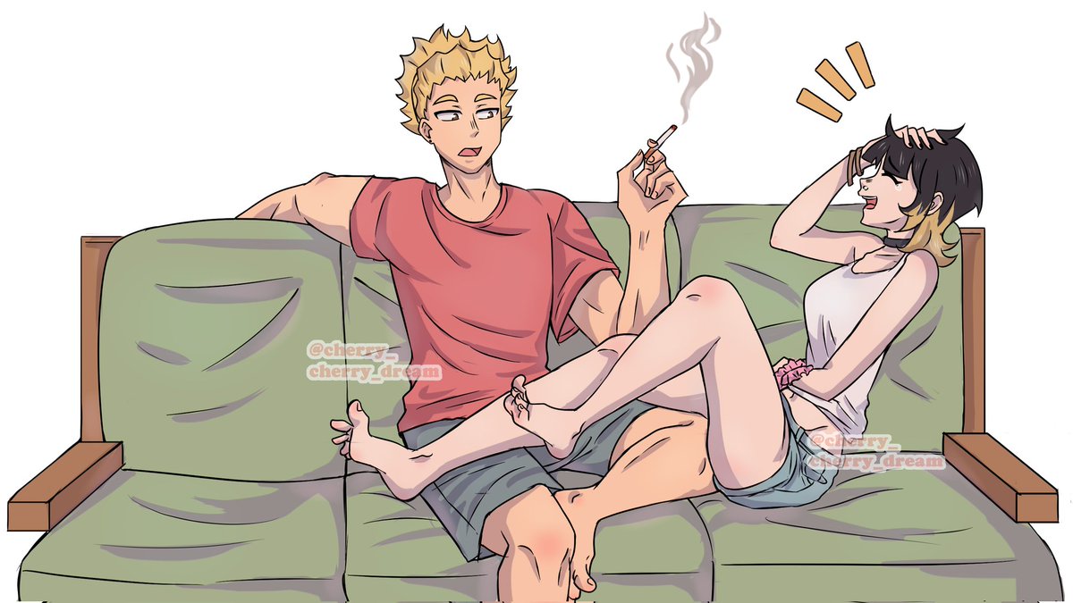 Nazumizu1's tweet photo. Mi oc de Haikyuu con Ukai de haikyuu... vi poco ships con este hombre 😔

#haikyuufanart #canonxoc #originalcharacter #haikyuu #draws https://t.co/oqV62oSMlY