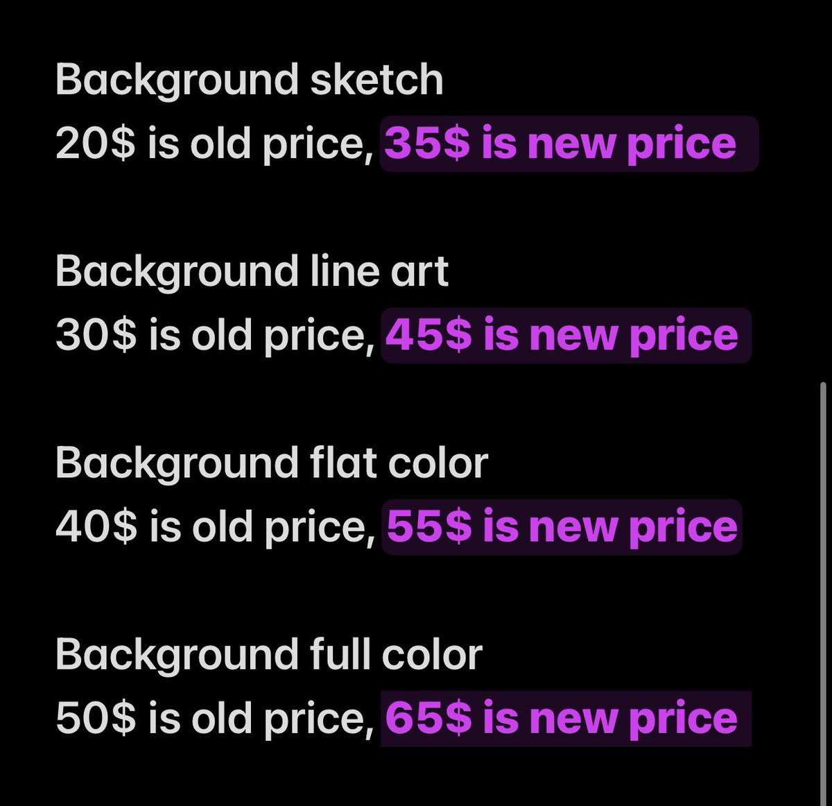 NEW PRICES for future reference :) thx for reading