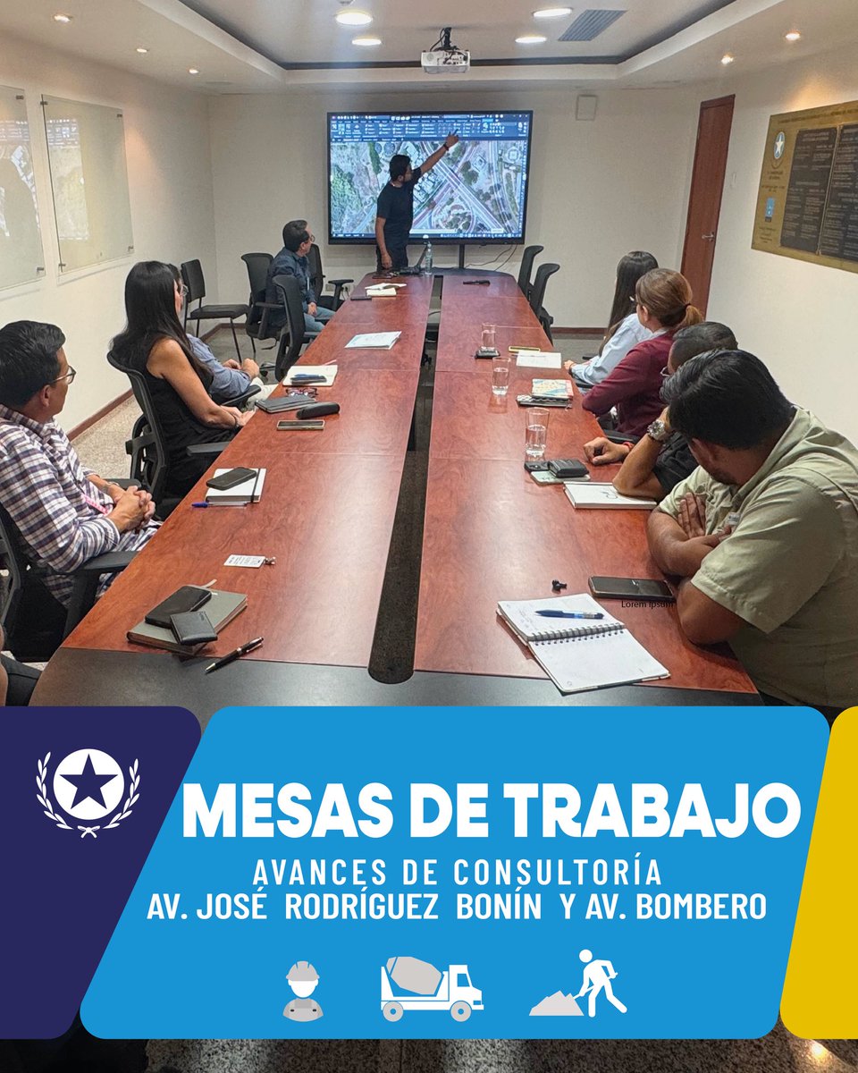Aeropuerto_AAG's tweet photo. 🤝🏻Trabajamos de manera articulada en la revisión de alternativas y sus consideraciones técnicas, junto a delegados de DUMCE, Obras Públicas y ATM, fortaleciendo la planificación y toma de decisiones para el desarrollo del proyecto. 
#AsiSeHaceGuayaquil #CiudadDeTodos https://t.co/QPdOYlDbKQ
