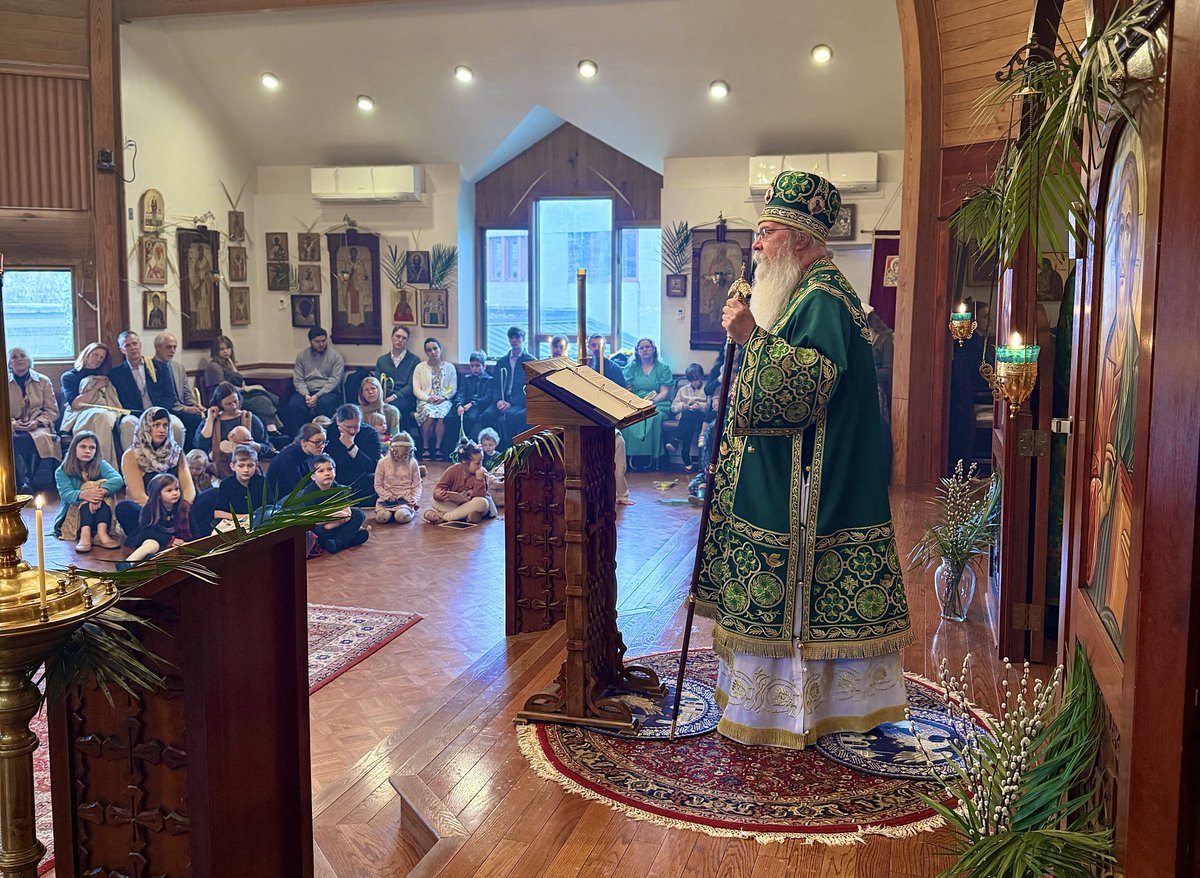 ocaorg's tweet photo. His Beatitude Metropolitan Tikhon Celebrates Lazarus Saturday and Palm Sunday at SVOTS 
https://t.co/wnksd4pjLZ https://t.co/Ru8JJx2cTy