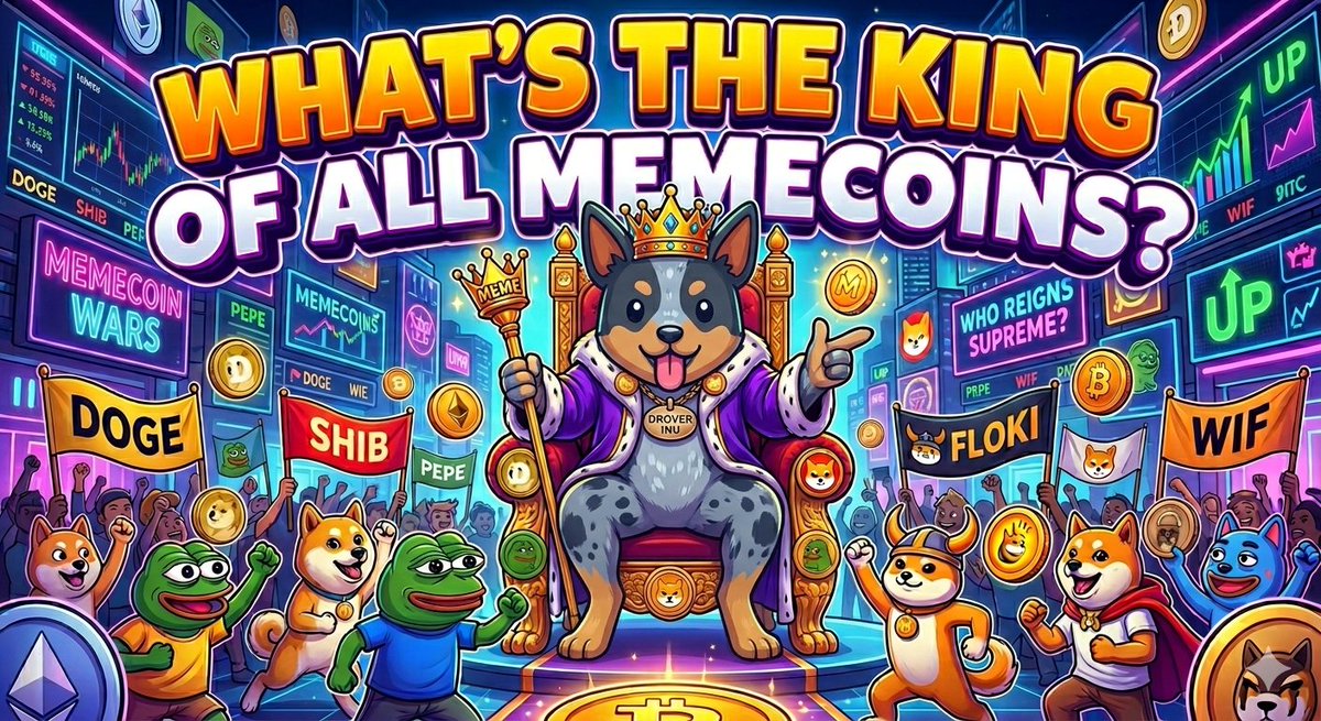 CryptoThro's tweet image. What's the king of all memecoins.
Share it with me

#Crypto #gems #bullrun