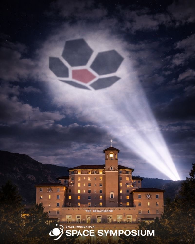 rdvrobotics's tweet photo. Let’s Rendezvous at #SpaceSymposium. Look for the symbol. https://t.co/vA139d3c9I