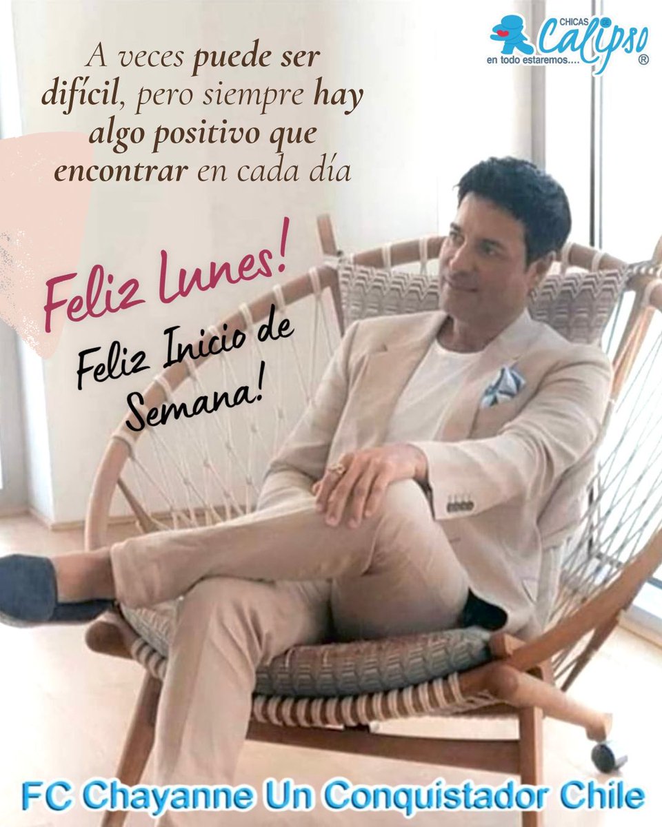 Gracias <a href="/zerohedge/">zerohedge</a> por regalarnos tan lindo tema #CuidarteElAlma de nuestro querido <a href="/CHAYANNEMUSIC/">CHAYANNE</a> con #Laura saludos desde #LaSerena <a href="/CHICASDECALIPSO/">Fans Club Chicas de Calipso 🇨🇱</a>