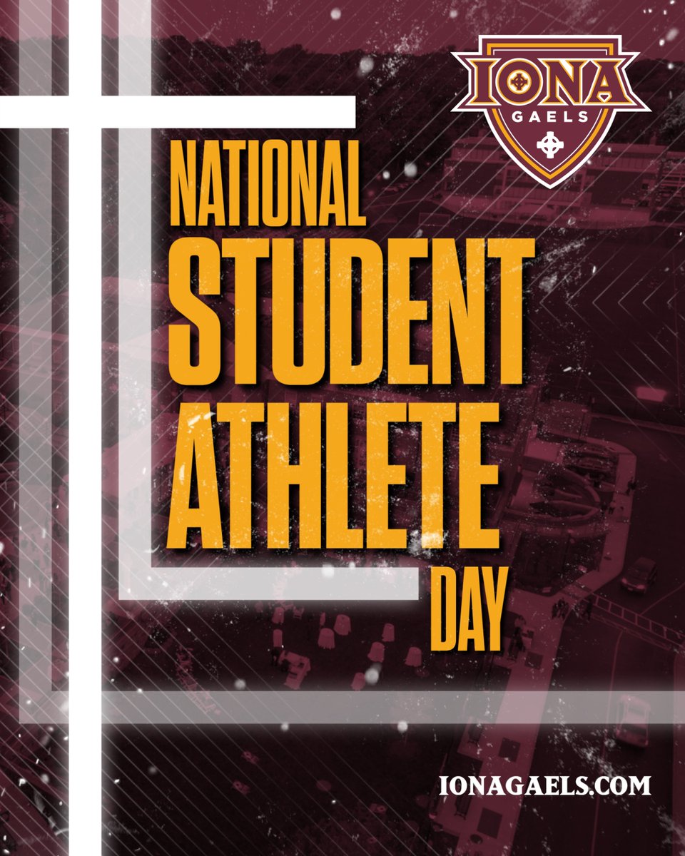 IonaGaels's tweet photo. Today we celebrate the student-athletes who make Iona proud every day.

In the classroom, in competition and in the community, our Gaels continue to build champions and represent the values that define Iona Athletics through their integrity, responsibility, commitment and determination.

Happy National Student-Athlete Day to all of our Gaels!

 #GaelNation | @MAACSports