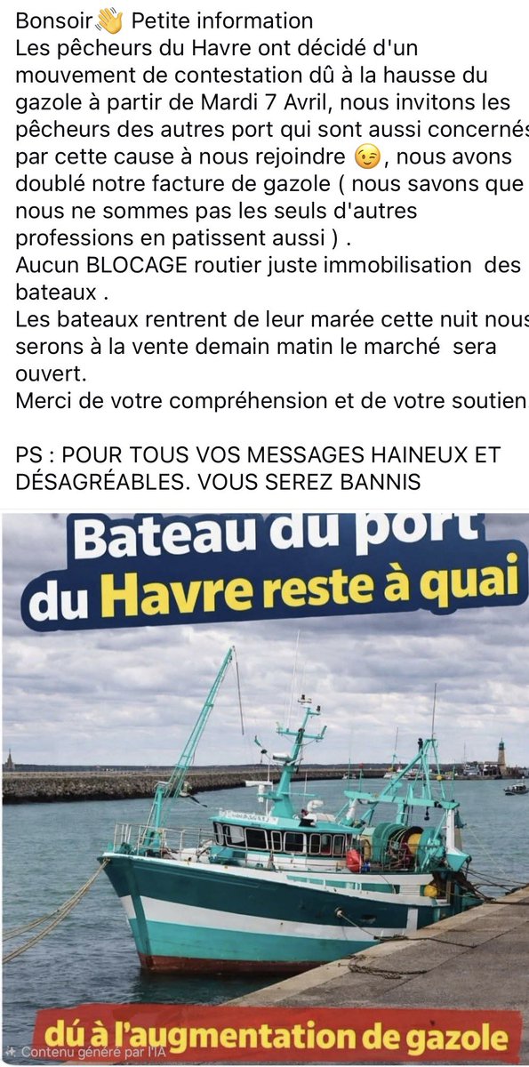 Union Française Pêcheurs Artisans tweet media