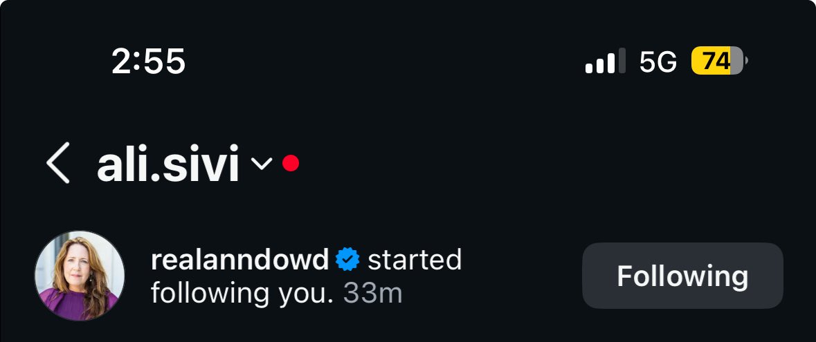 bald ann dowd tweet media