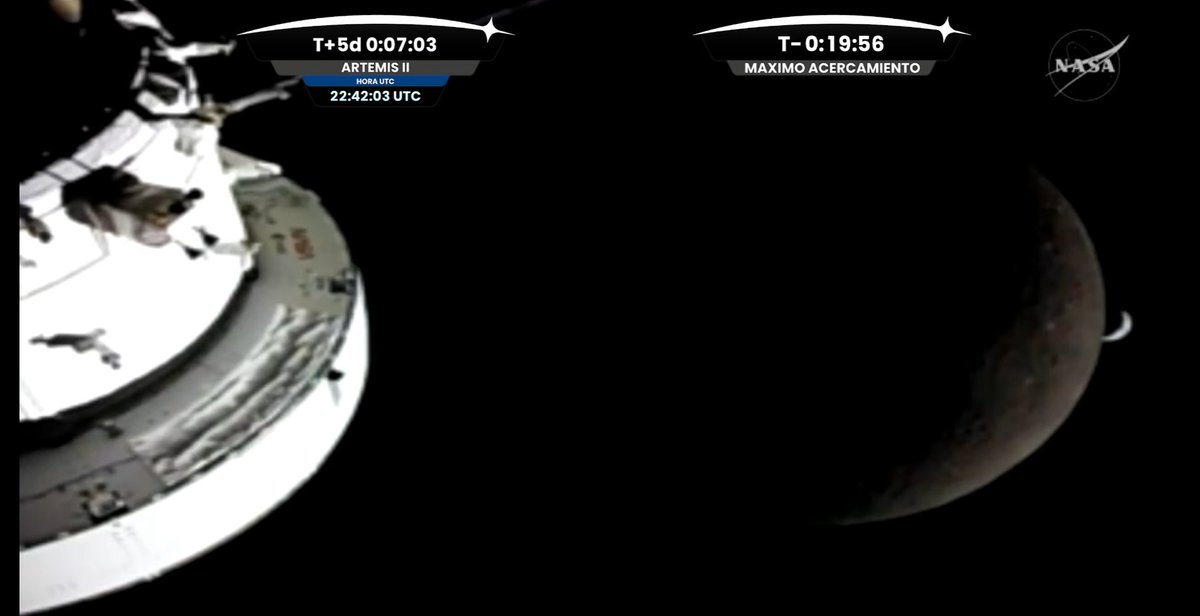🌙🌍 NOS VEMOS DEL OTRO LADO ha sido las últimas palabras que el Centro de Control de Houston de la NASA les ha dicho a los 4 heroes de Artemis II que entran en estos instantes en la cara oculta de la Tierra.

Compañeros de planeta, estamos viviendo HISTORIA