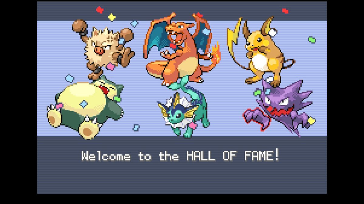 pikachuswitch25's tweet photo. Por fin acabe el juego y este fue mi equipo.
Confesión: Es la primera vez que acabó el juego. Ni en emulador pude acabarlo 😅.
#PokemonRedFire https://t.co/1ByLu4D16Z