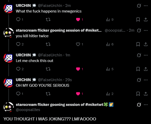 starscream flicker gooning session of #miketwt🍀🌠 tweet media