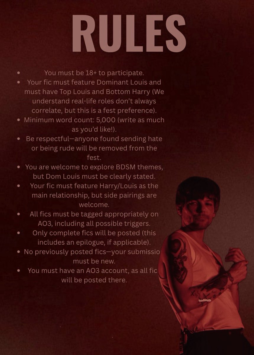 Dom Louis Fic Fest tweet media