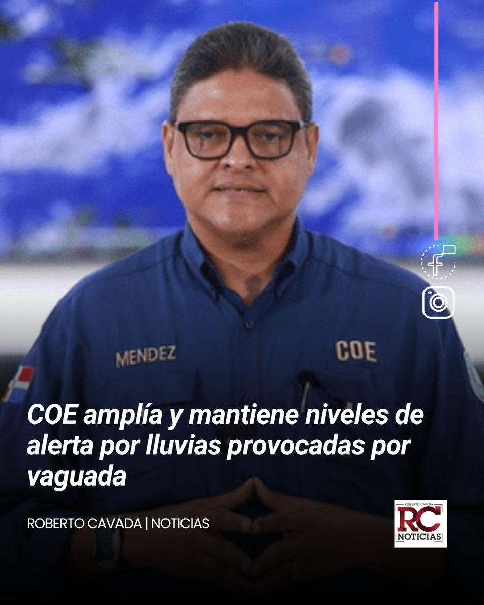 rcavada's tweet image. COE amplía y mantiene niveles de alerta por lluvias provocadas por vaguada

robertocavada.com/coe-amplia-y-m… 

#RobertoCavada #RCNoticias #COE