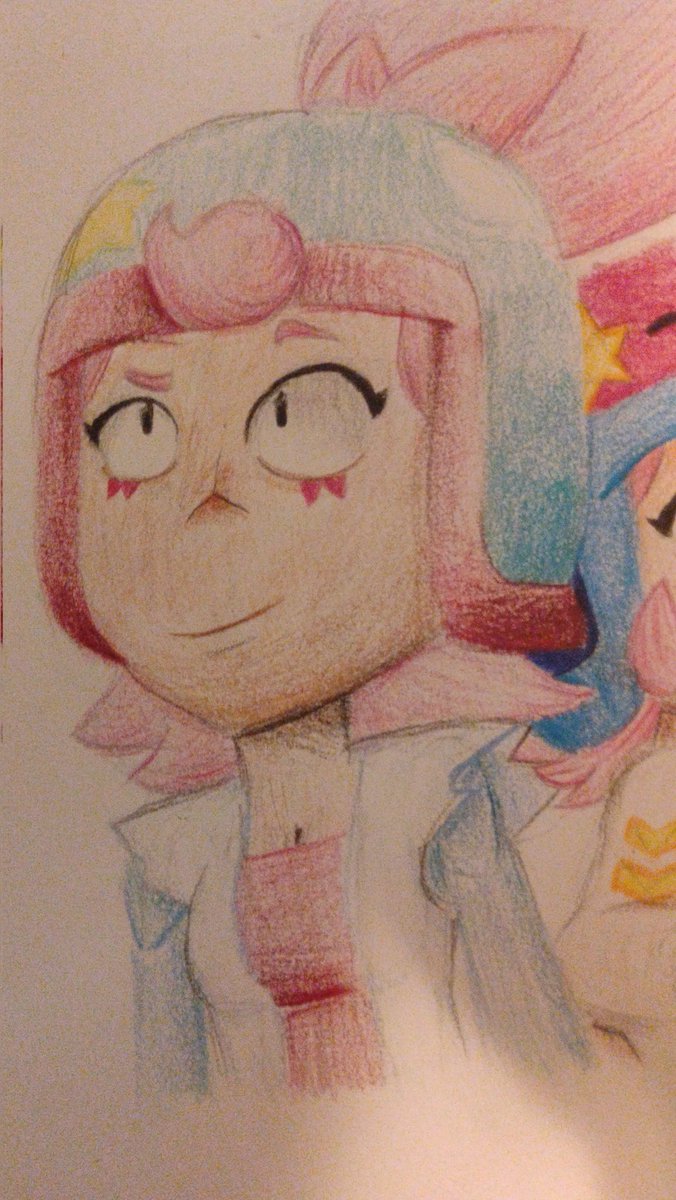 SuperJon64Ultra's tweet image. Poster drawing Day 2: Janet! #brawlstars #brawlstarsjanet #drawingart #drawingposter