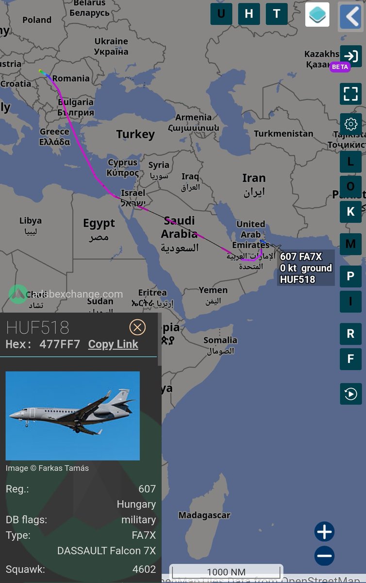 sipjack1776's tweet photo. Hungary 🇭🇺
Dassault Falcon 7X
#477FF7/607/HUF518
Kecskemét>Muscat
@Borrowed7Time https://t.co/436Z7Lu7kR
