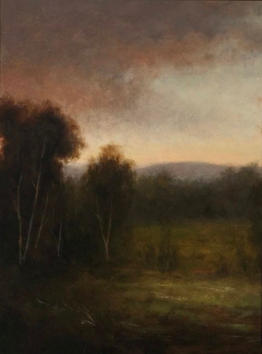 olgatuleninova's tweet photo. A Darkening Valley, 2025 by Mike Adams (American, b. 1985).
Oil on cradled wood | 16 x 12".
Private Collection. https://t.co/Fv4p71l63N