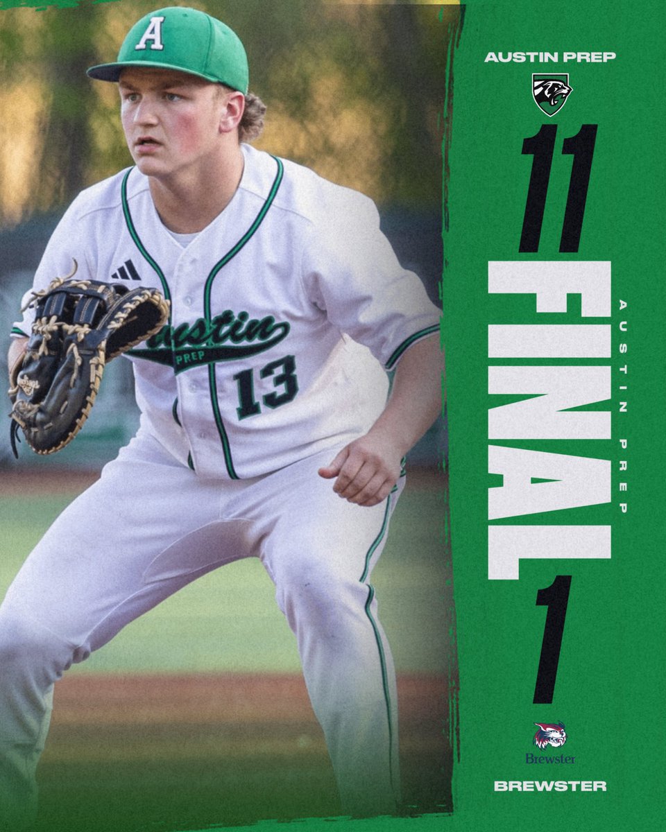AustinPrepAD's tweet image. Baseball wins 11-1 over Brewster! Full team effort with contributions from the entire roster. @AustinPrepBase #Unitas #RollCougs @GlobeSchools