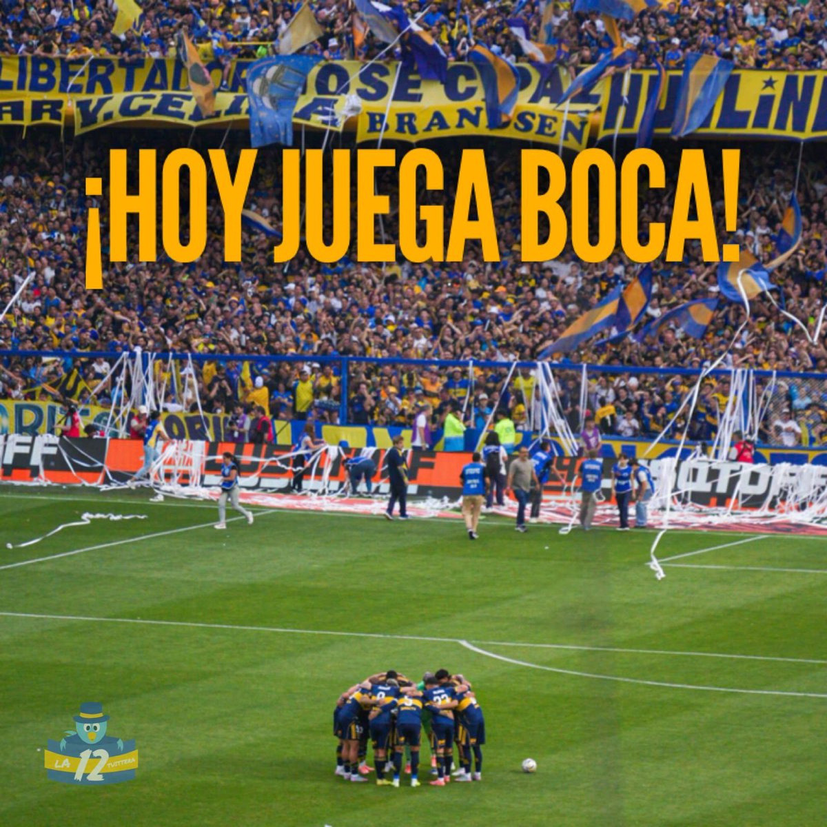 la12tuittera's tweet photo. 💙💛💙¡HOY JUEGA #BOCA! https://t.co/qyimfpOl7r