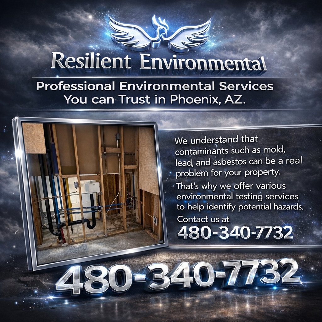 FillMershon's tweet photo. https://t.co/tXFpd72yFw
Our professionals are here to provide the environmental testing services you need to ensure the safety of your home.
#ResilientEnvironmental #EnvironmentalTesting #MoldTesting #AsbestosTesting #LeadBasedPaintTesting #GreaterPhoenix https://t.co/SamWgIFn5Y