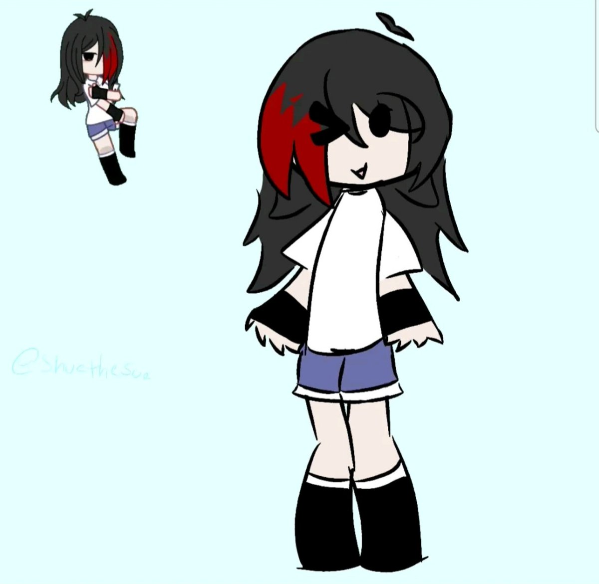 elicathecatt's tweet photo. Fanart by: @yumsray64165 
i love it!! It look so cute! The artstyle was.. ADORABLE !!!!! ngl https://t.co/gOcX3rZIz2