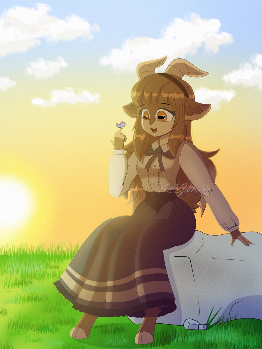 kaizonart's tweet photo. My attempt, Happy birthday to Adeline 🐐 https://t.co/cflSO2Ohi6