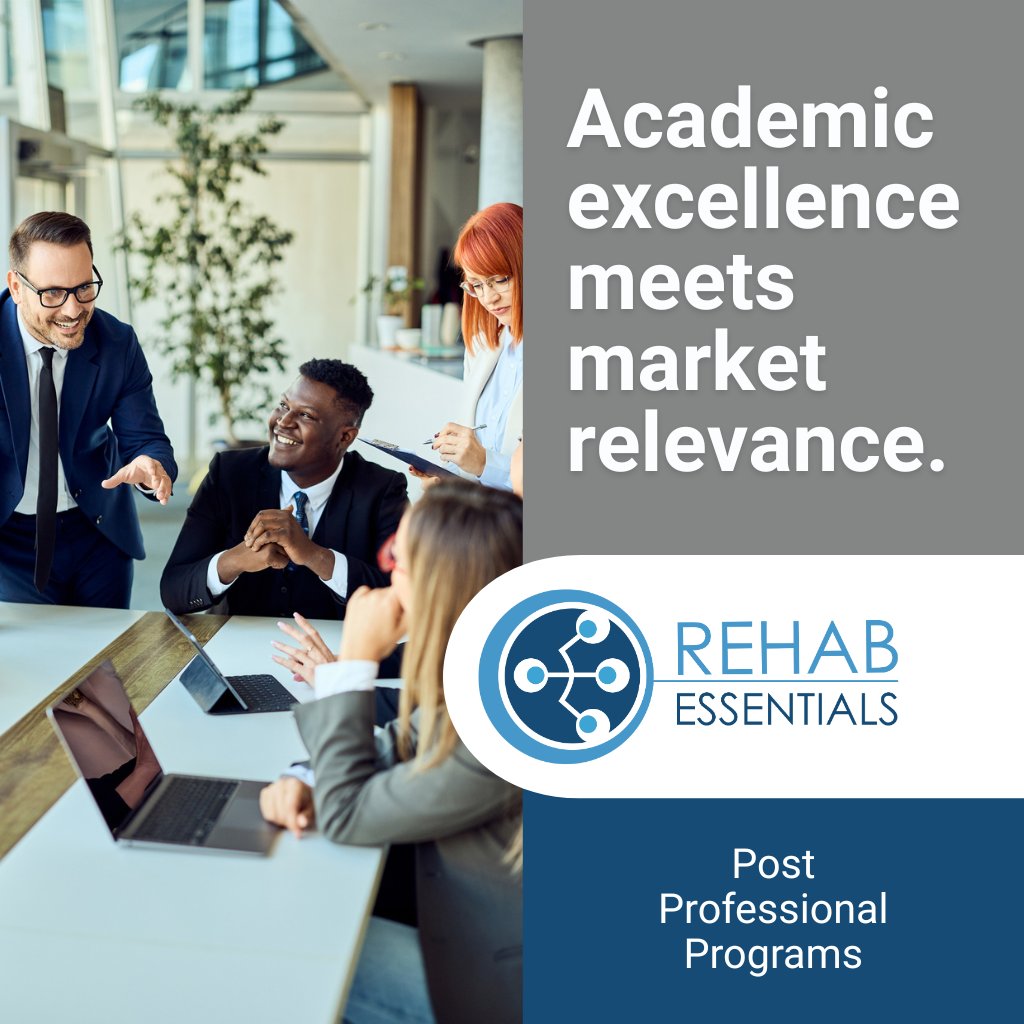 RehabEssentials's tweet photo. Scalable post-professional programs are designed with purpose from the start.

Learn how intentional design supports scalable programs:
https://t.co/mBAZ9vW1ZW

#ScalablePrograms #HigherEdStrategy #PostProfessional https://t.co/bQbSm5ywWz