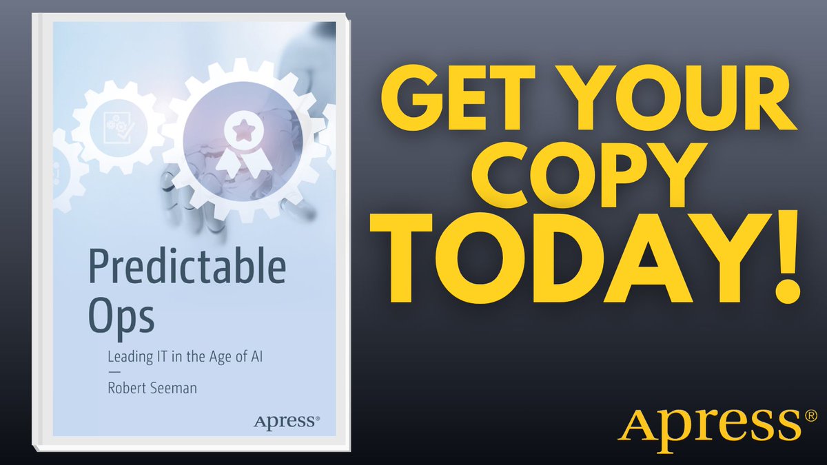 Apress's tweet image. AI is reshaping IT operations—but stability still matters. Learn a practical framework for building trust, forecasting clearly, and leading when machine insights collide with human judgment. 📚 #ITOps #AIOps #TechLeadership #PredictableOps #AI

🔗 ow.ly/E2YW50YEvfP