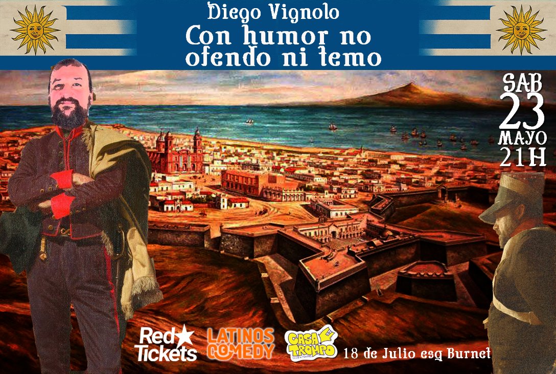 Atento Maldonado!! El 23 de mayo voy a estar en la sala CASA TROMPO haciendo "CON HUMOR NO OFENDO NI TEMO" 
Entradas en Redtickets
redtickets.uy/evento/Diego-V…
