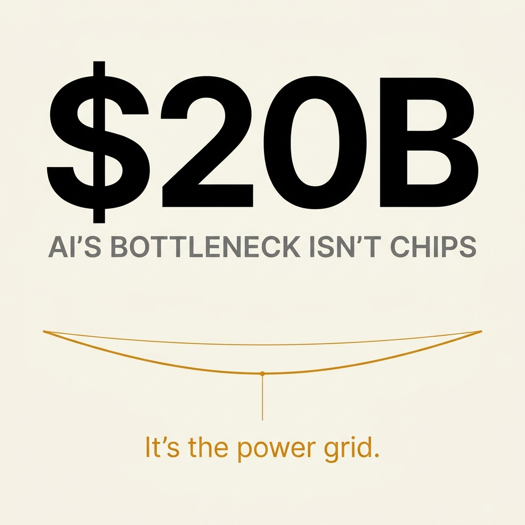thomaswgreen's tweet photo. Transform your AI strategy: think power.
Everyone looks at the chips.
We look at the grid.
AI cannot run without massive amounts of electricity. https://t.co/4rXPSBB8cL