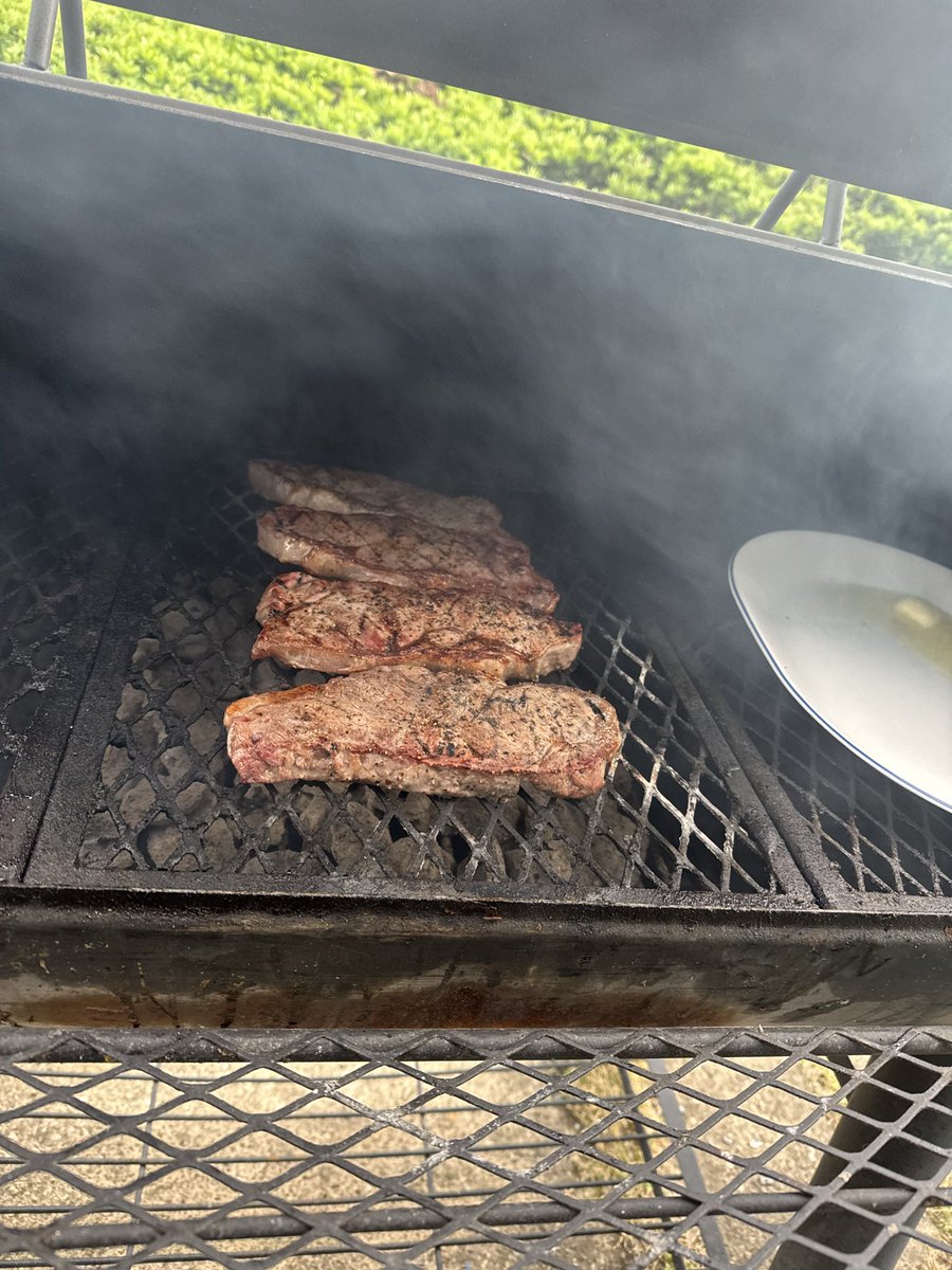 stevemcgranahan's tweet image. New York Strips that what’s for dinner!!! Who wants one? #steak #dinner