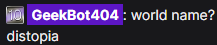 GeekBot404 tweet media