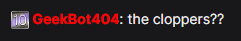 GeekBot404 tweet media