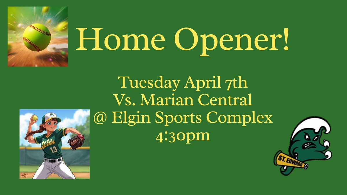 St. Ed's GreenWave Softball tweet media