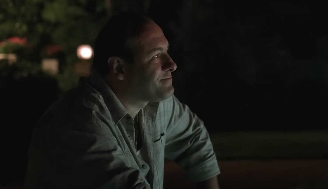 SopranosWorld's tweet photo. Sometimes you just gotta go outside and stare at the moon https://t.co/maCd1IFQag