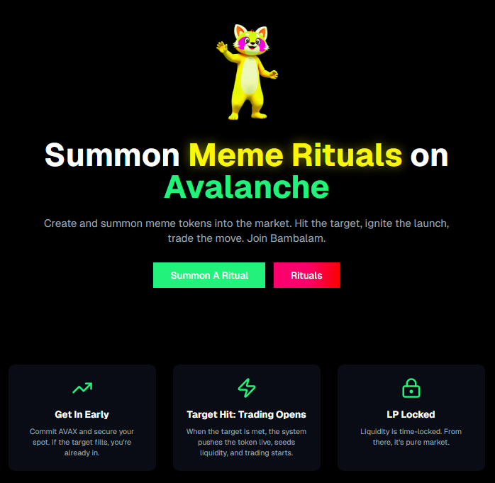 TerosEso's tweet photo. https://t.co/9MPVmBZUsM

works like this.

1 - The summoner sets the ritual and opens the ritual.
the summoner joins first automatically.

2 - Other people join with AVAX.
The launch keeps filling as more people enter.

3 - Once the target is reached, The token goes live.
Initial liquidity is added and locked.

4 -  The team allocation is sent.

The participant allocation is prepared.
The airdrop starts.

You can trade where ever you like