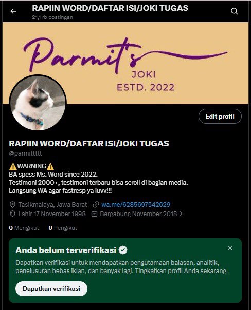 JOKI MERAPIKAN FILE/DAFTAR ISI/FORMATING FILE tweet media