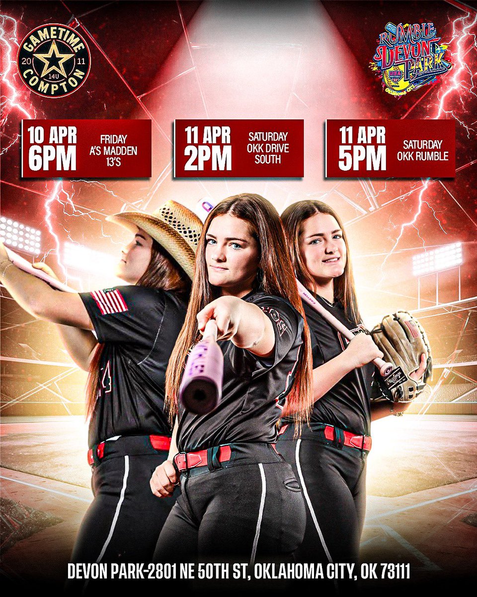 GraciePowells44's tweet image. Getting back in the action💥 this weekend📍at the Devon🥎Park in OKC and I can’t wait🫣
#Gametime
@TopPreps 
@sunil_interview 
@SoftballDown 
@DfwSho 
@gatorjack72 
@YAthletesF 
@scan1ansports 
@raj_manjrekar 
@SunilSportsNews 
@LineDsoftball 
@EastonBrandEng 
@AScholarsBrand