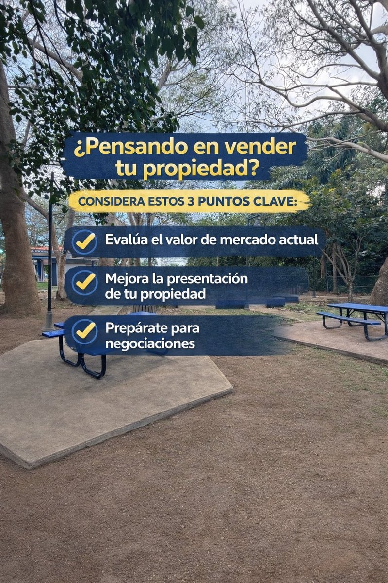 Si estás considerando vender, estos 3 puntos pueden cambiarlo TODO:

1️⃣ ¿Sabes cuánto vale realmente tu propiedad en el mercado actual?
2️⃣ ¿Tu propiedad está lista para causar una buena primera impresión?
3️⃣ ¿Tienes una estrategia clara para negociar y maximizar tu ganancia?