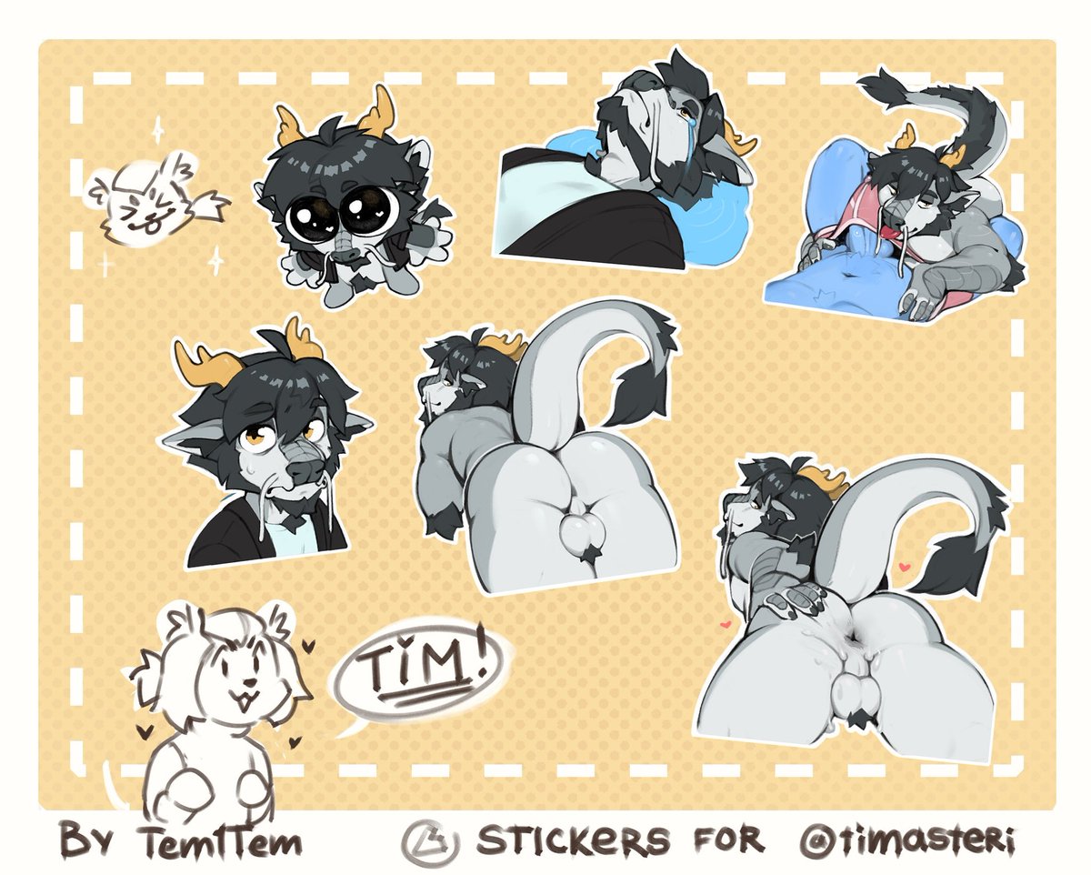 Temmie1Love's tweet photo. A little gift for a little dragon on his birthday!!! Happe b-daaaay!!!!🤩🤩🤩

The link to the stickers will be in the comments https://t.co/mrpKfXSzT5