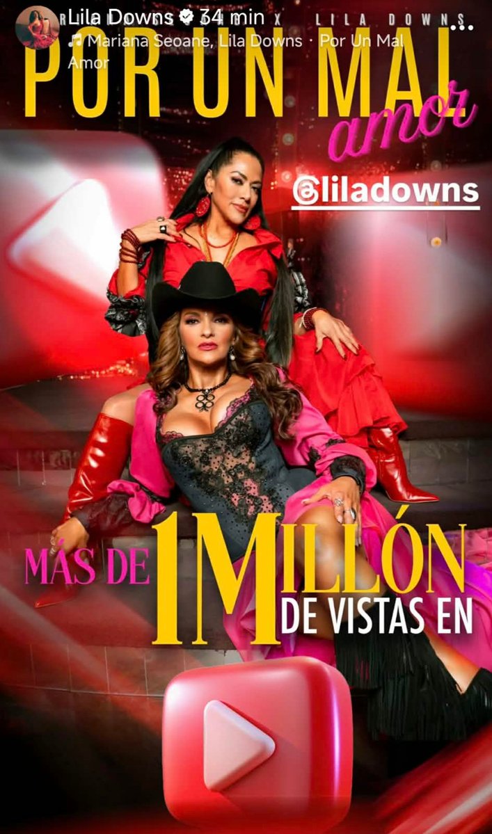 Ya un millón de reproducciones 
#LilaDowns
#Unasangre