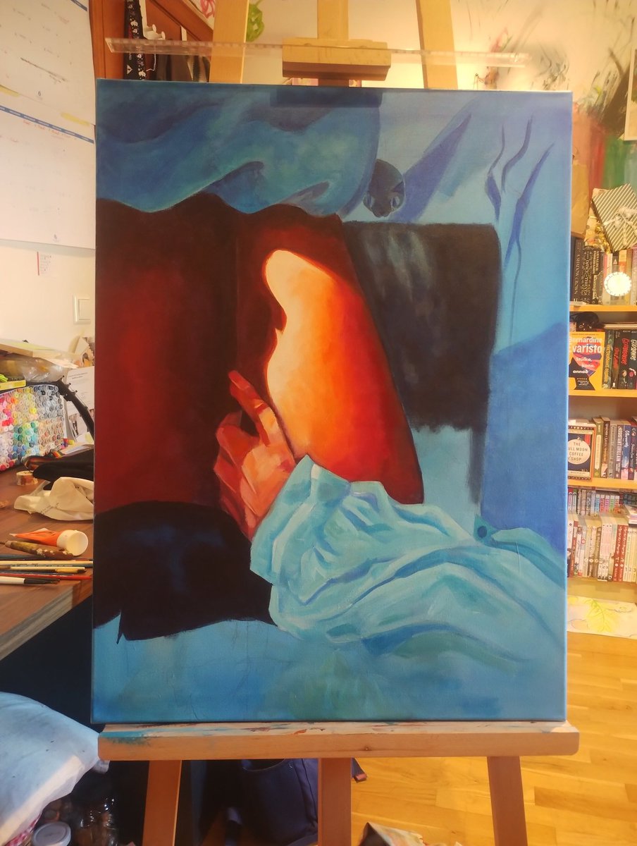 BOrfinns's tweet image. Same art painting I'm working on 🦭✨🫪 #art #painting #acrilyc