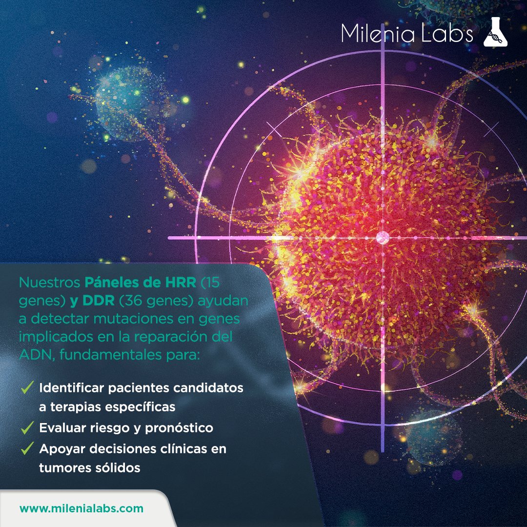 MileniaLabs's tweet image. Para más información, escríbenos a informacion@milenialabs.com

#HRR #DDR #OncologíaDePrecisión #Biomarcadores #MedicinaPersonalizada