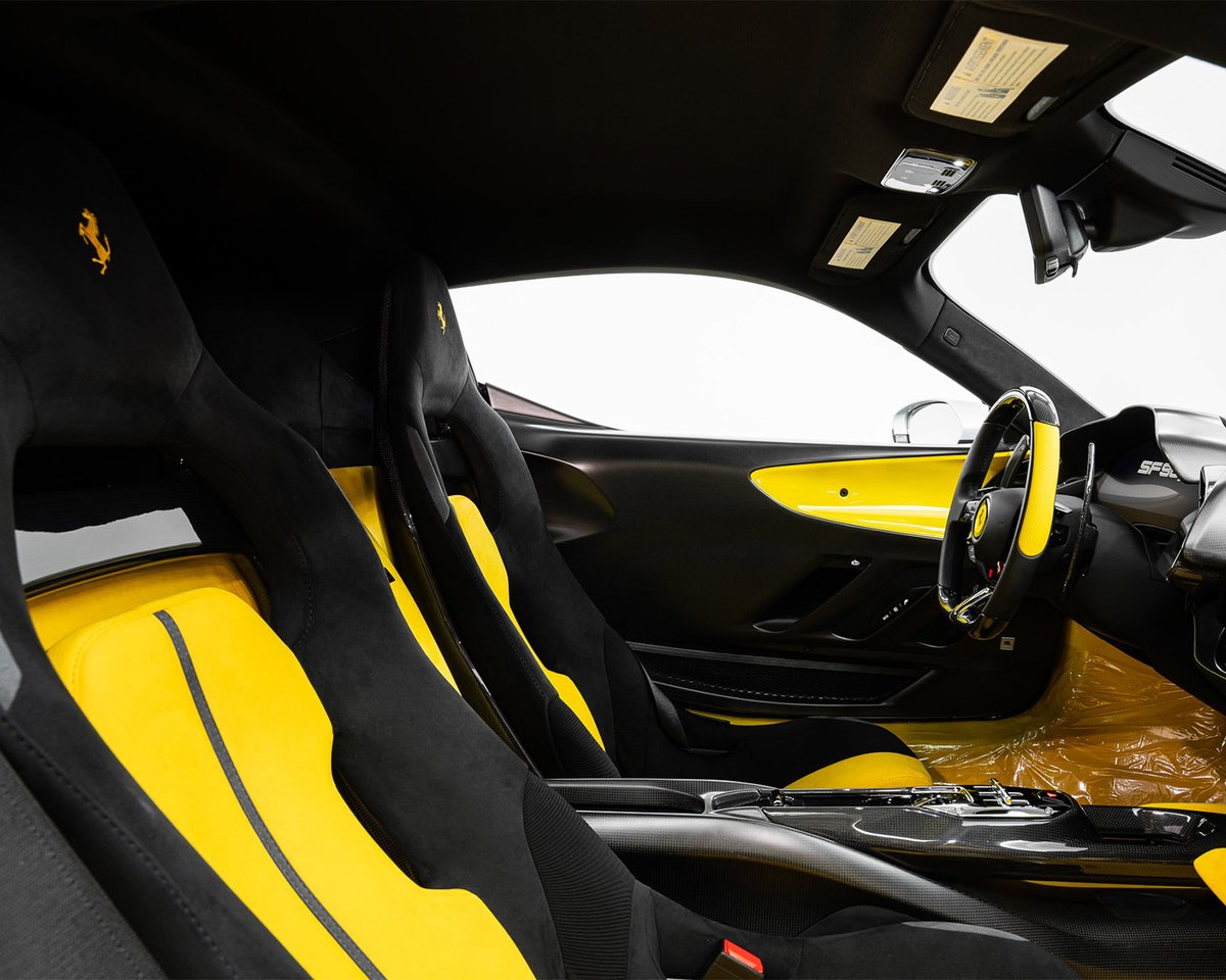 Barrett_Jackson's tweet photo. Track‑born head-turner. This 2025 @Ferrari #SF90 XX #Stradale is powered by a twin-turbo 4.0-liter V-8 engine paired with an e4WD plug-in hybrid system producing a combined 1,015hp. Crossing the block at the 2026 #PalmBeach Auction, April 16-18.
More: https://t.co/8kO0io72Hm https://t.co/uxXeQug9IF