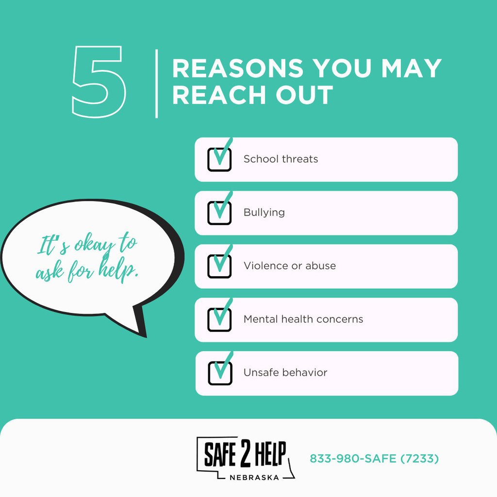 OGIndians's tweet photo. There’s no one right reason to reach out to Safe2Help. We’re here to help when something feels off.

📱 Report anonymously anytime—on the app, by phone at 833-980-SAFE (7233), or online at https://t.co/1vE7tCyY0s. https://t.co/Mb2npBaQ4l